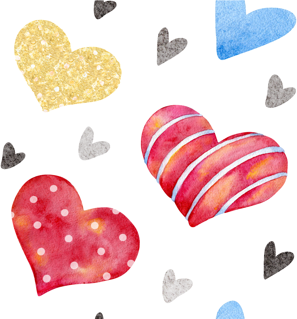 Romantic Love Heart Background Valentine Background - Valentine's Day (1024x1024), Png Download