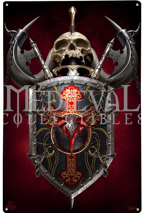 Dragon Shield Fantasy Metal Sign - Dragon Shield Tom Wood Fantasy Art Poster - 12x18 (679x679), Png Download