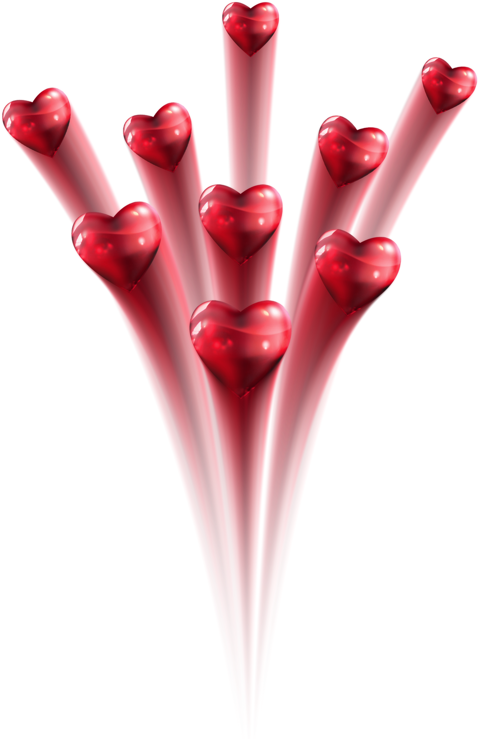 Fireworks Clipart Red Background - Heart Fireworks Png (1590x2446), Png Download