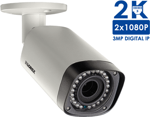 Camera Transparent Security - Lorex By Flir Lnb3373sb 3.0-megapixel Hd Varifocal (600x400), Png Download