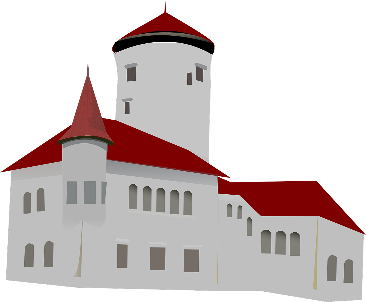 Church Building Clipart At Getdrawings - Castello Medievale Png (1280x1058), Png Download