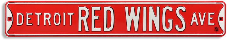 Detroit Red Wings Ave Steel Sign Wall Sign 36 X 6in (800x800), Png Download
