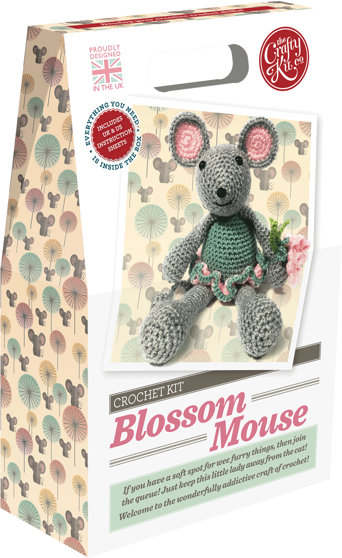 Our Crochet Kits Contain Everything You Need To Make - Crafty Kit Company Crochet Your Own Mouse Kit (1450x2000), Png Download