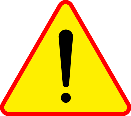 Warningsign - Znak Uwaga Niebezpieczeństwo (513x453), Png Download