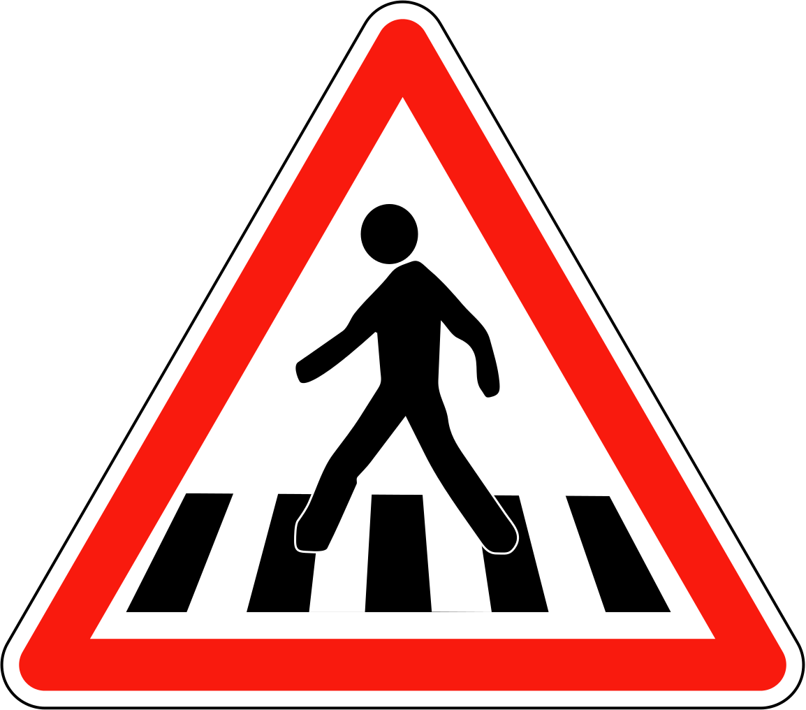 Triangular Warning Sign - Baustelle Schild Png (1154x1016), Png Download