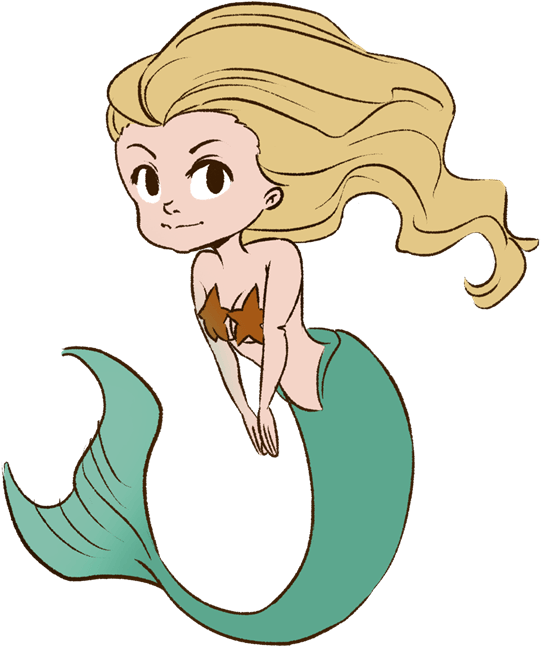 Cute Mermaid Silhouette Store And Mermaids Clipart - Mermaid Clipart (600x696), Png Download