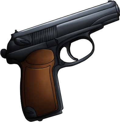 Pistol Clipart Handgun - Colt Revolver Png Clipart (466x462), Png Download