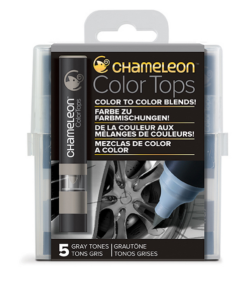 Chameleon Color Tops Marker Set Skin Tones - Set Of Chameleon Colour Tops - Grey Shades (840x840), Png Download