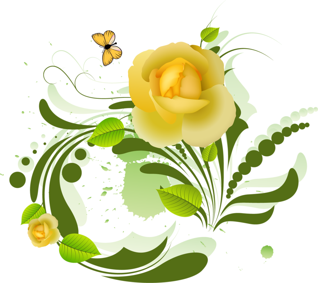 Flourish Vector Watercolor - Vector Graphics (1024x912), Png Download