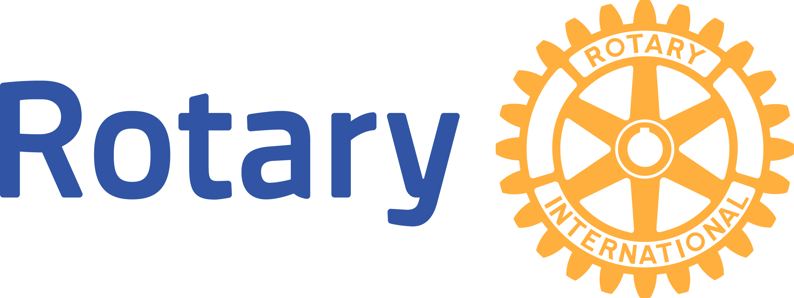 Rotary Logo [rotary - Rotary International Logo (2656x998), Png Download