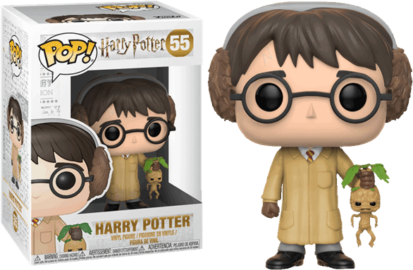 Harry Potter In Herbology Outfit Pop Vinyl Figure - Harry Potter: Pop! Vinyl Figure: Harry With Hedwig (600x600), Png Download