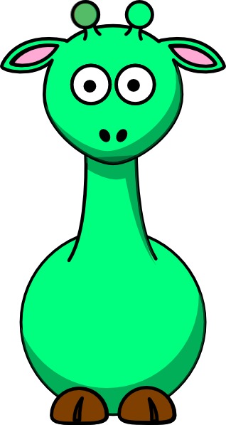 Giraffe No Spots (318x597), Png Download