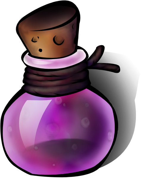 Clip Art Library Stock Death Free On Dumielauxepices - Purple Potion (570x728), Png Download