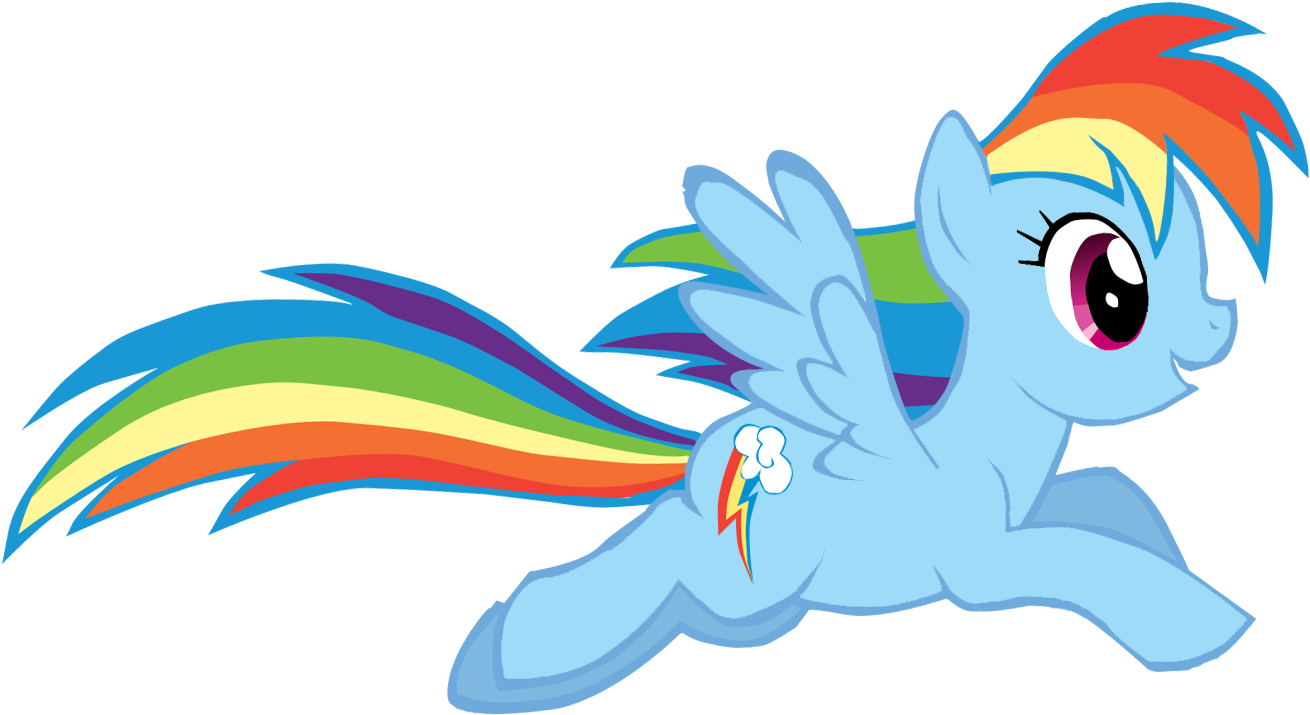 Rainbow Dash Vector By Ikillyou121 On Deviantart - My Little Pony 2d (1920x1080), Png Download