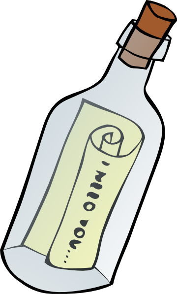 Message In A Bottle Clip Art At Clipart Library - Message In A Bottle Clip Art (360x597), Png Download