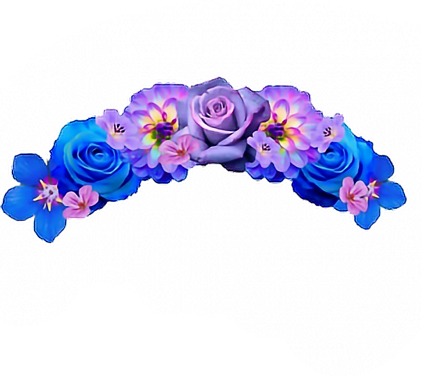 Flower Flowercrown Rose Snapchat Filter Crown - Flower Crown Snapchat Filter Pngs (604x540), Png Download