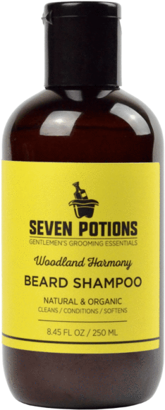 Seven Potions Beard Shampoo Woodland Harmony - Seven Potions Beard Balm 2 Oz. 100% Natural, Organic (600x600), Png Download