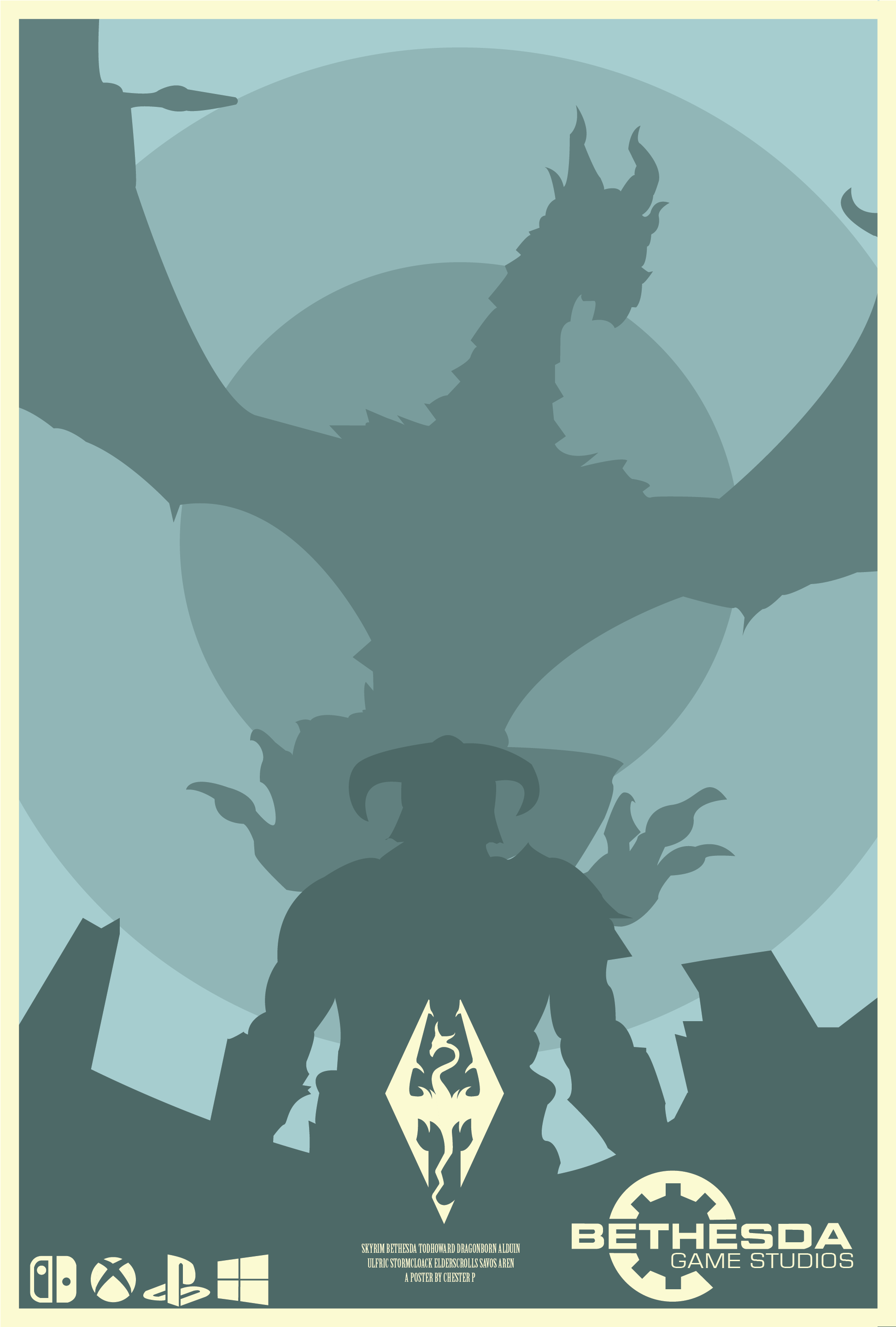 9 Mo - Keep Calm And Fus Ro (4073x4250), Png Download