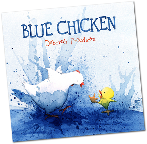 Sshhh Don't Tell - Blue Chicken By Deborah Freedman (500x500), Png Download