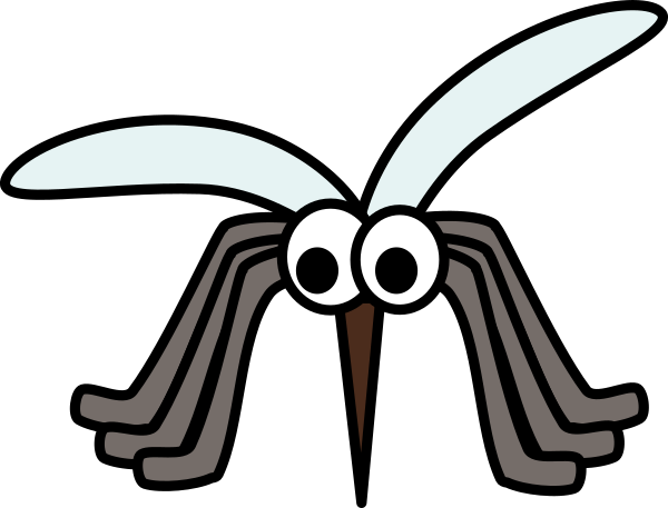 Small - Clipart On Mosquito (600x457), Png Download