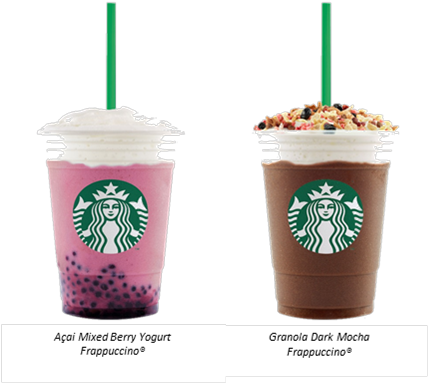 To Greet The Second Half Of The Year, Starbucks Introduces - Acai Mixed Berry Yogurt Starbucks (433x402), Png Download