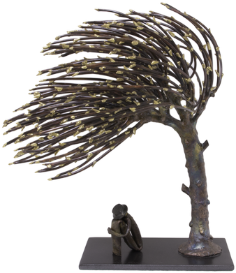 Olive Tree - Bronze Sculpture (600x450), Png Download