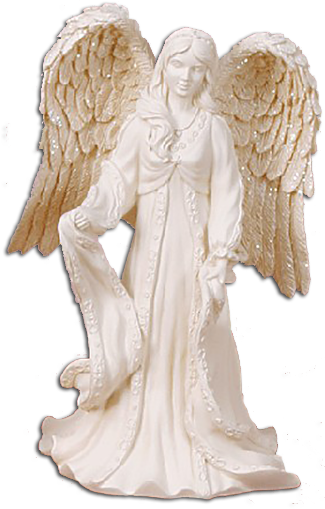 Musical Angel Figurines Playing Endless Love - Musician Angel Figurine (655x1018), Png Download