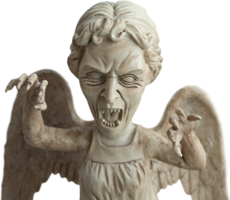 Weeping Angel Bobble Head (1000x847), Png Download