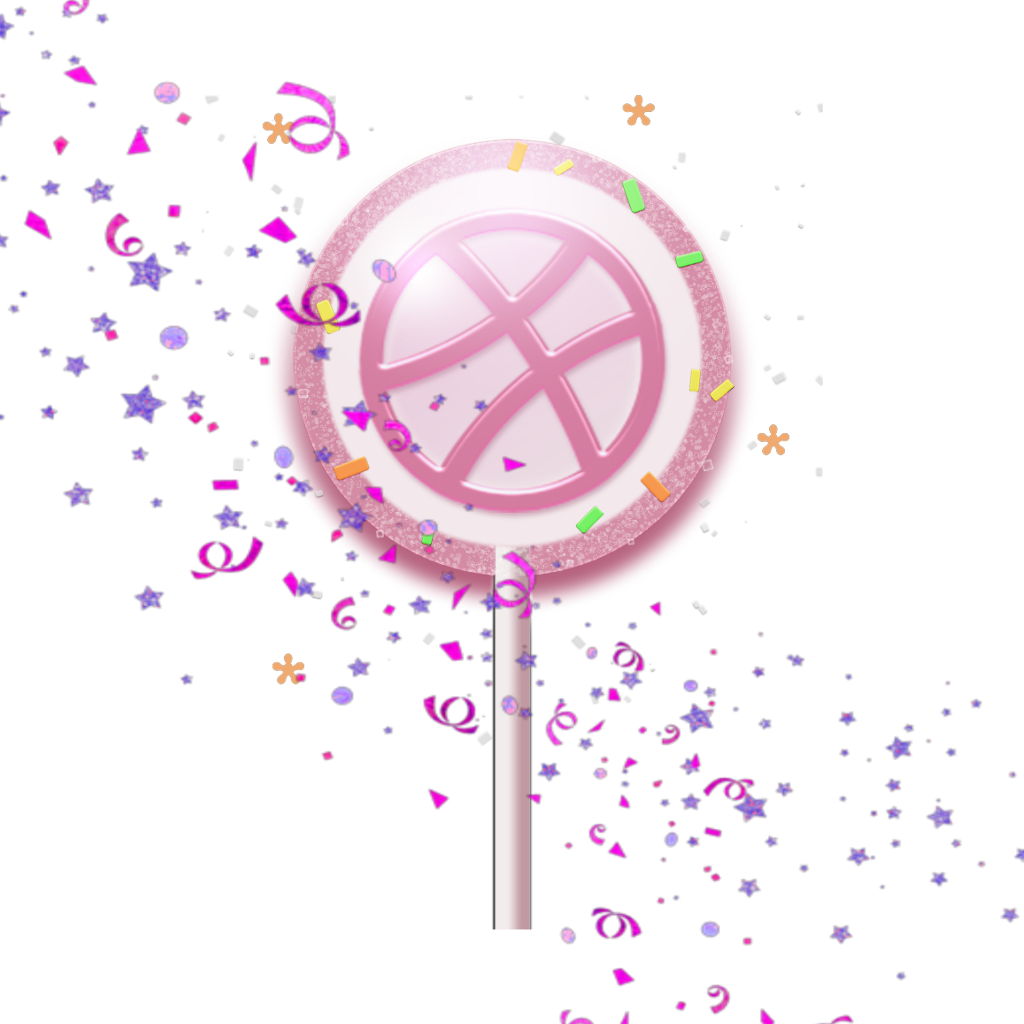 Mq Pink Lollipop Candy Confetti - Candy (1024x1024), Png Download