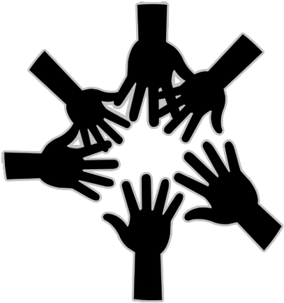 Teamwork Icon Black And White (439x439), Png Download