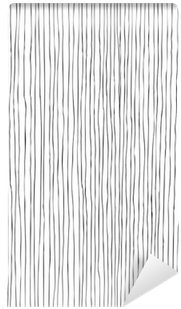 Seamless Vertical Lines Hand-drawn Pattern Vinyl Wall - Mural (400x400), Png Download