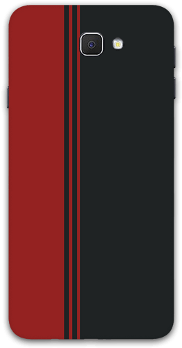 Red Black Vertical Line Pattern Samsung J7 Prime Mobile - Mobile Phone (600x600), Png Download