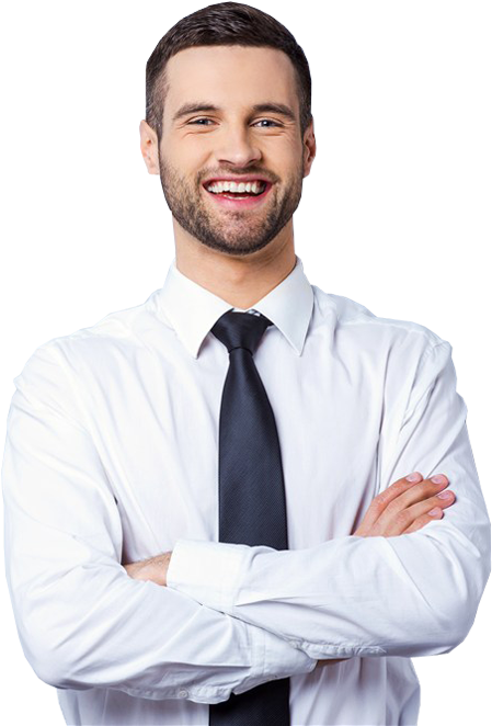 Handsome Businessman Smile - Businessman Smiling Png (500x676), Png Download