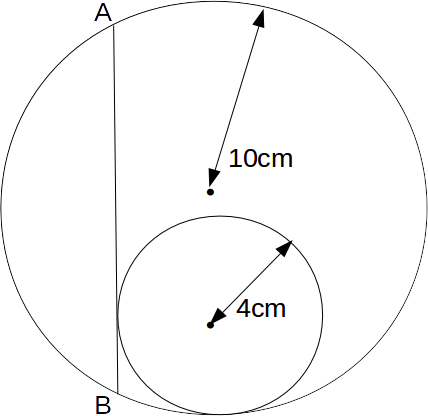 We Can Find The Length Of The Line Ab Using Pythagoras - Circle (428x416), Png Download