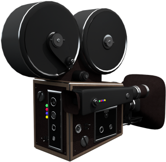 Camera,film - Hollywood Film Camera (500x338), Png Download