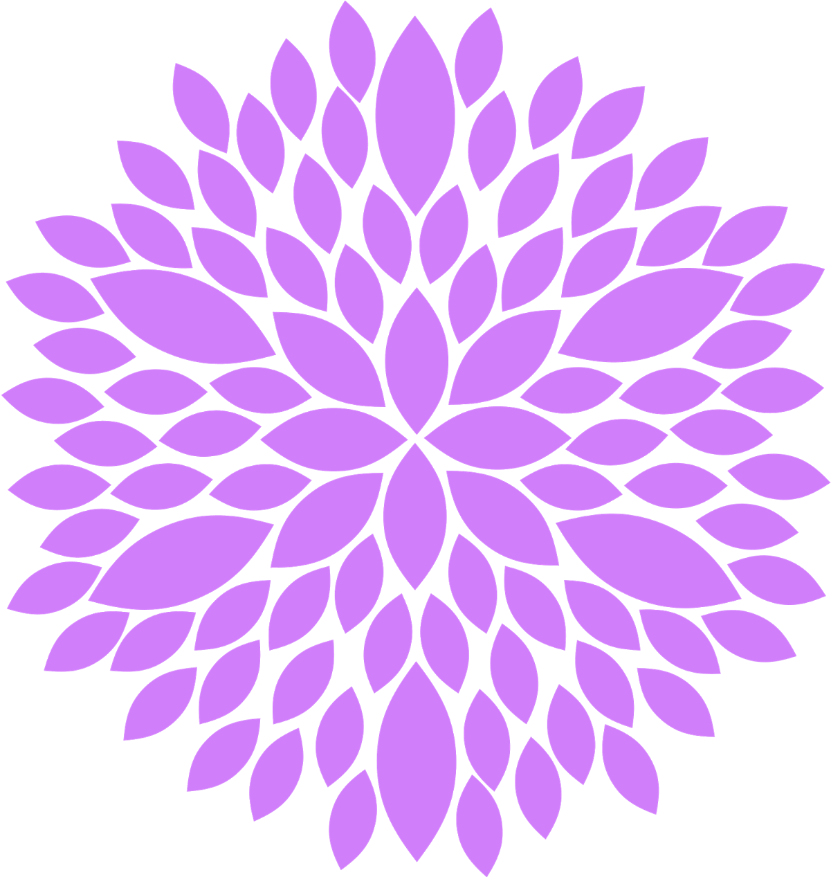 Clip Arts Related To - Dahlia Clipart (1600x1523), Png Download