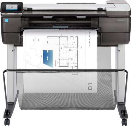 Hp Designjet T830 24-in Multifunction Printer - Hp Designjet T830 24 In Multifunction Printer (573x430), Png Download