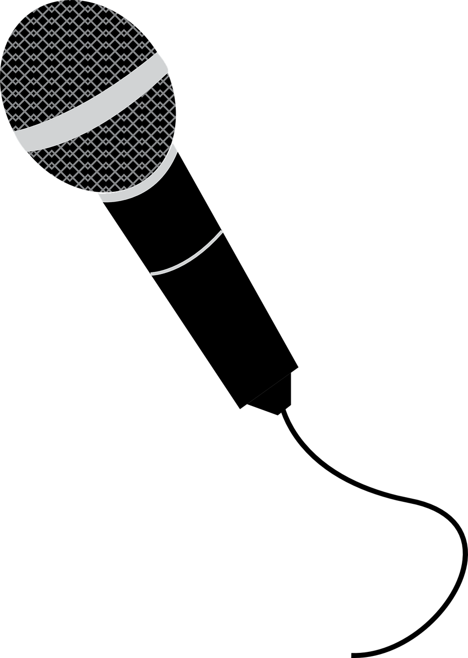 Vector Graphics - Microphone Singer Clip Art (500x702), Png Download