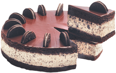 Cookies & Cream Cheesecake - Cookies And Cream Cheesecake Png (500x400), Png Download