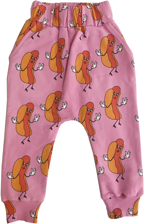 Hugo Loves Tiki Drop Crotch Sweat Pants Hot Dogs - Drop Crotch Pants (960x720), Png Download