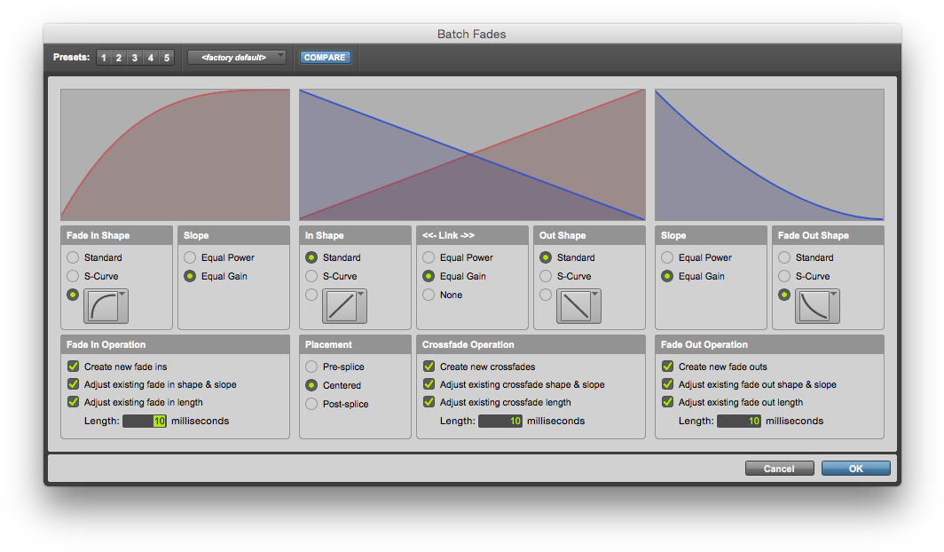 Pt Batch Fades - Replace Clip Dialogue Box Pro Tools (1079x633), Png Download