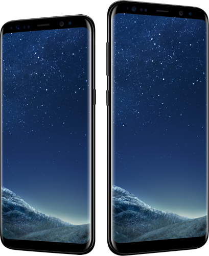 Samsung S8 And S8 Plus Samsung S8 And Samsung S8 Plus - Samsung Galaxy S8+ Dual Sim G9550 Midnight Black 64gb (409x501), Png Download