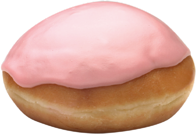 0020 Pink Strawberry Cheesecake - Strawberry (490x392), Png Download
