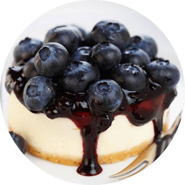 Blueberry Cheesecake - Kosher Travel Guide 2017 (598x598), Png Download
