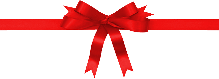 Ribbon Transparent Holiday - Holiday Ribbon Svg (880x319), Png Download