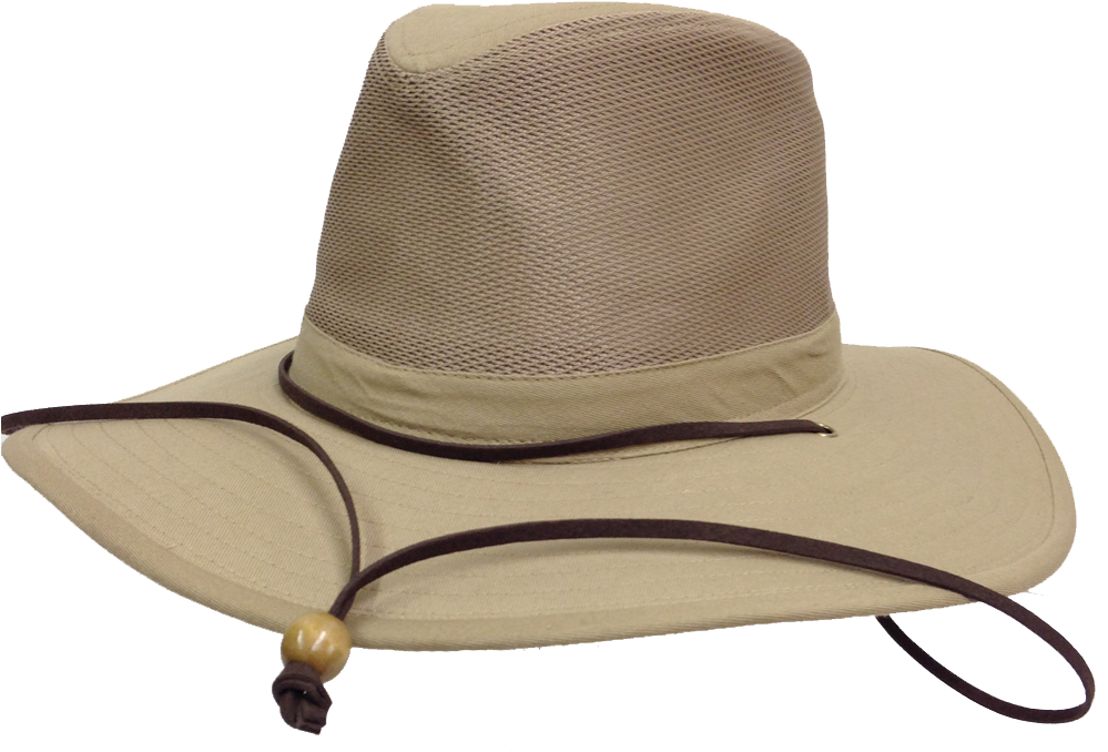 Natural And Neutral Hats Adult Canvas Safari Mesh Crown - Hat (450x600), Png Download