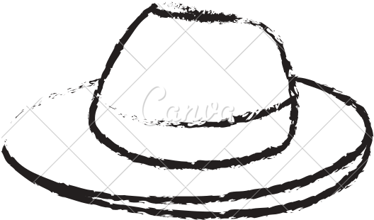 Fedora Hat Drawing At Getdrawings - Hat (550x550), Png Download