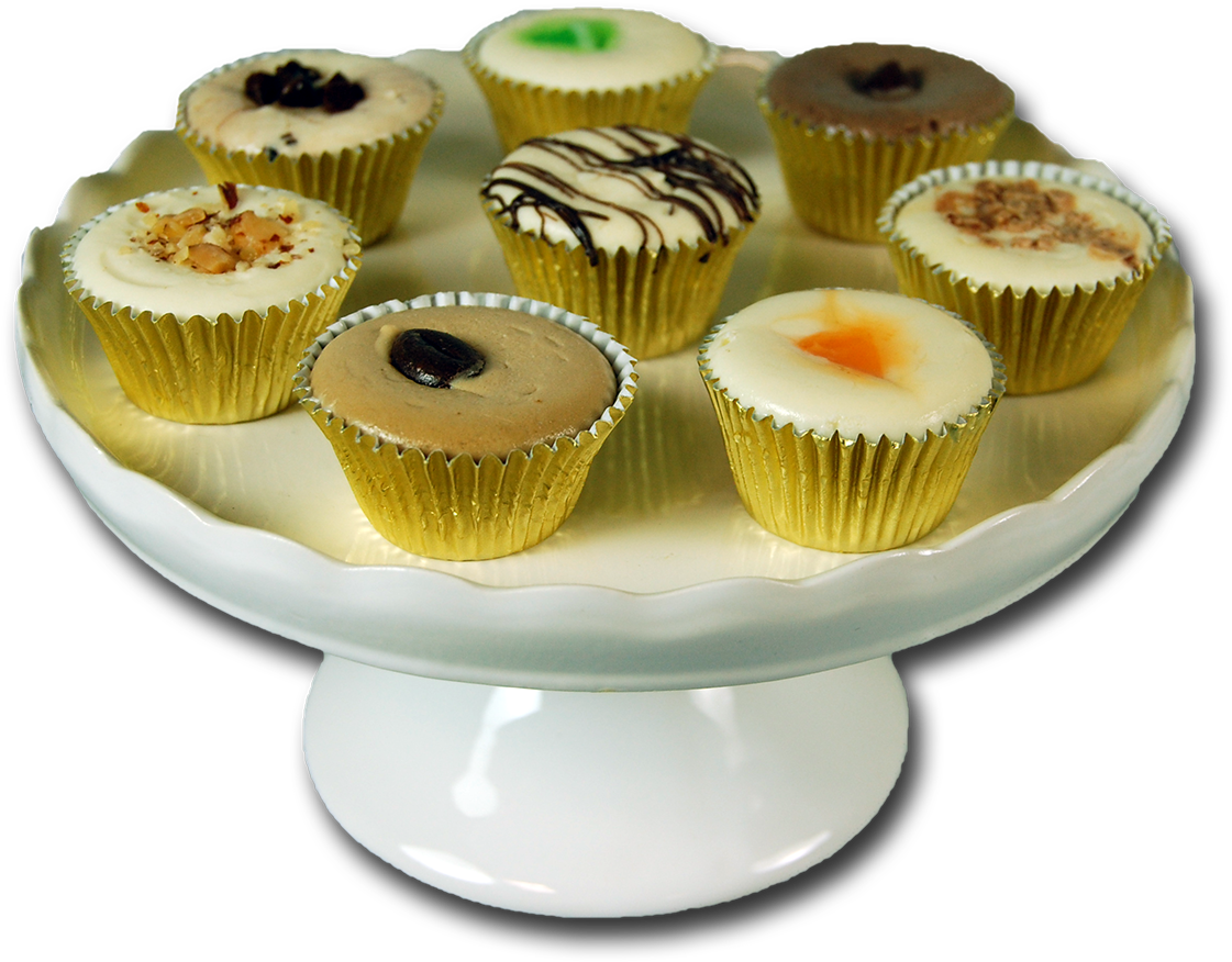 But Mini Assorted Cheesecake Glam Platter - Cupcake (1200x963), Png Download