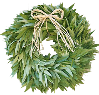 Mcfadden Wreath Bayleaf Copy - Wreath (460x400), Png Download