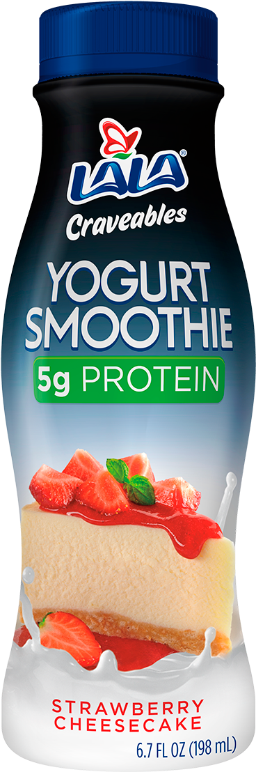 Craveables Strawberry Cheesecake Yogurt Smoothie - Lala Cravables Tres Leches Yogurt Smoothie 4-6.7 Fl. (452x1200), Png Download